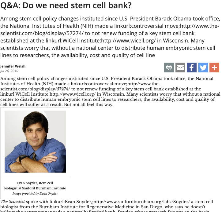 Q&A: Do we need a stem cell bank?