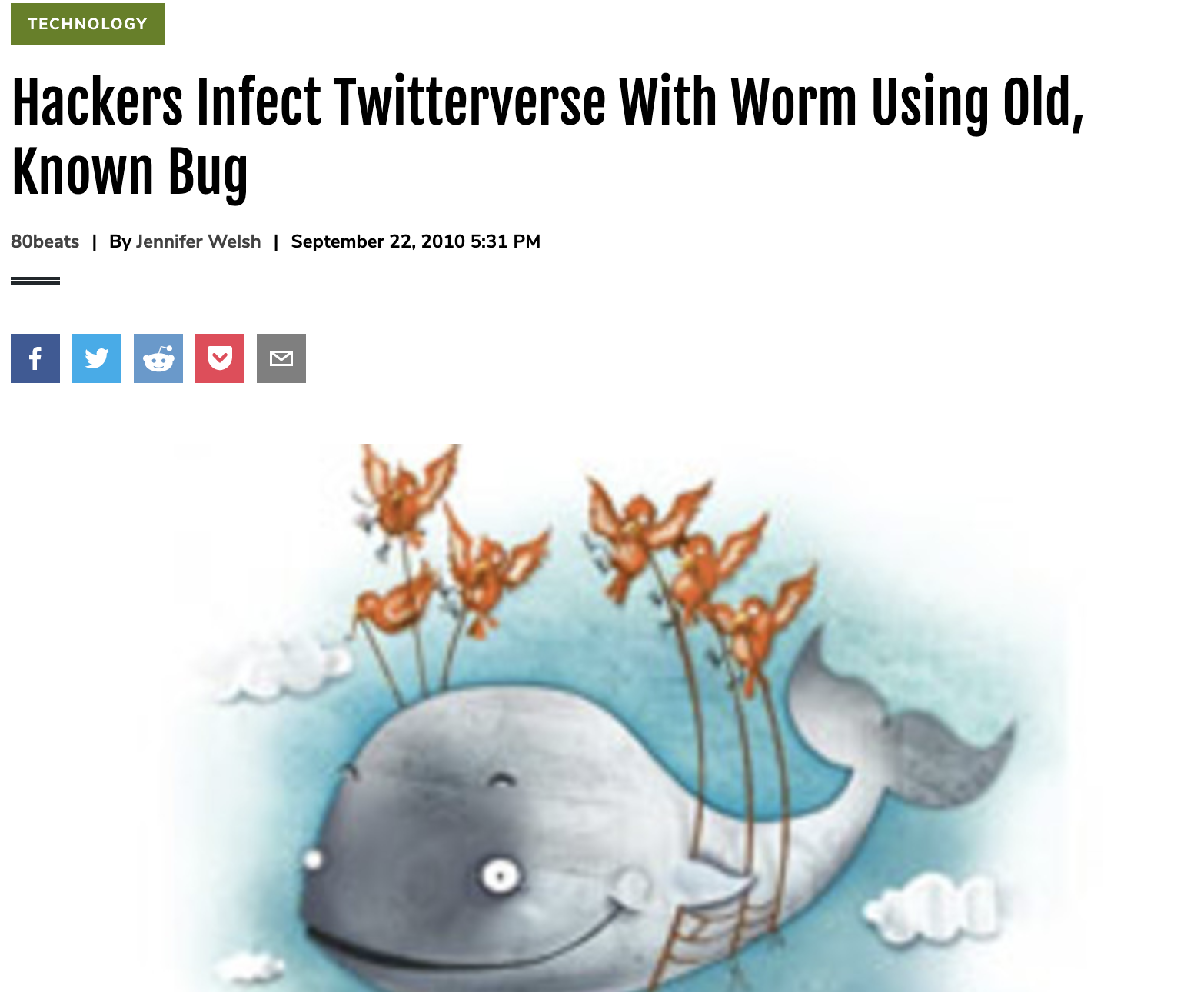 Hackers Infect Twitterverse With Worm Using Old, Known Bug