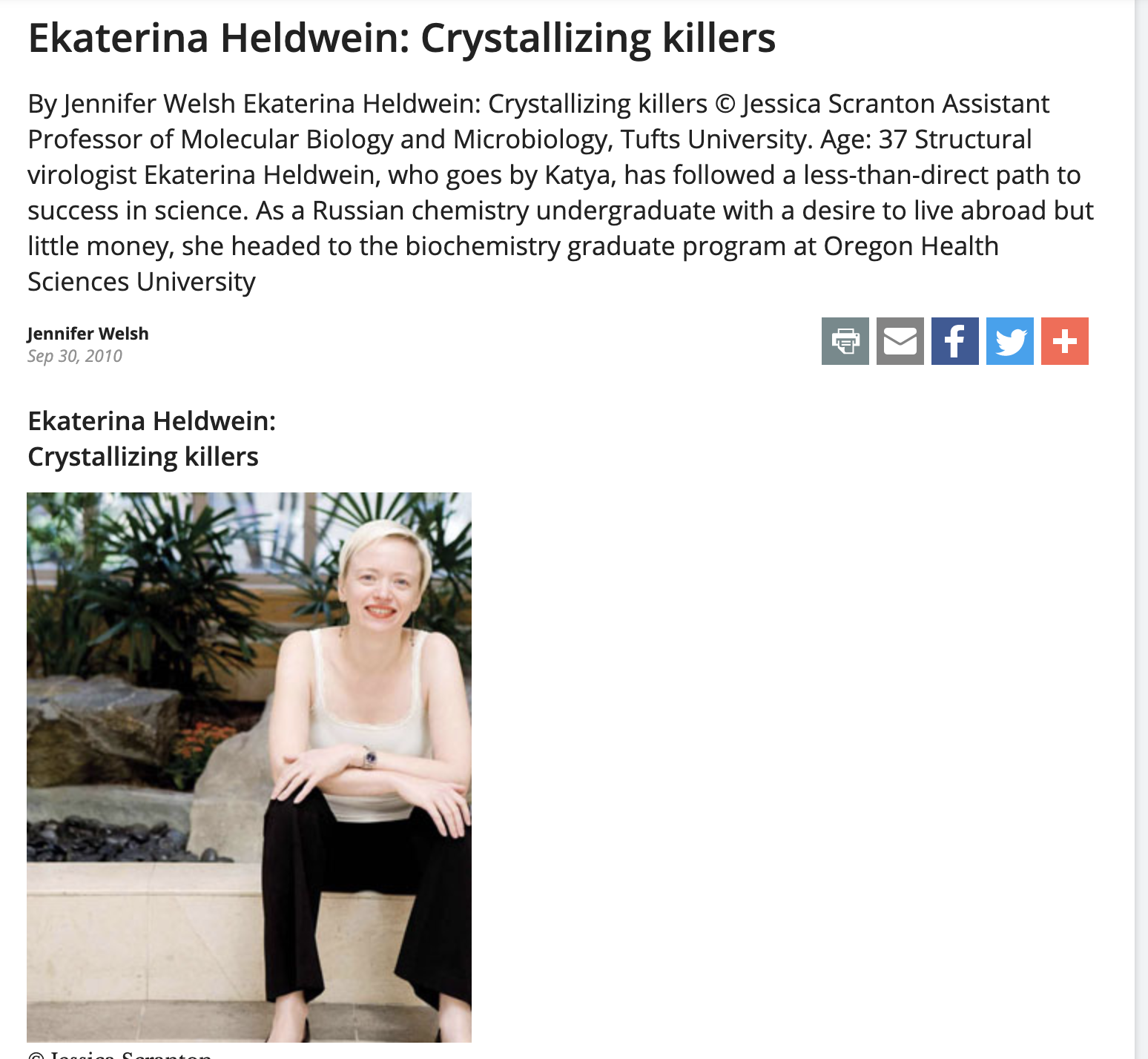 Ekaterina Heldwein: Crystallizing killers