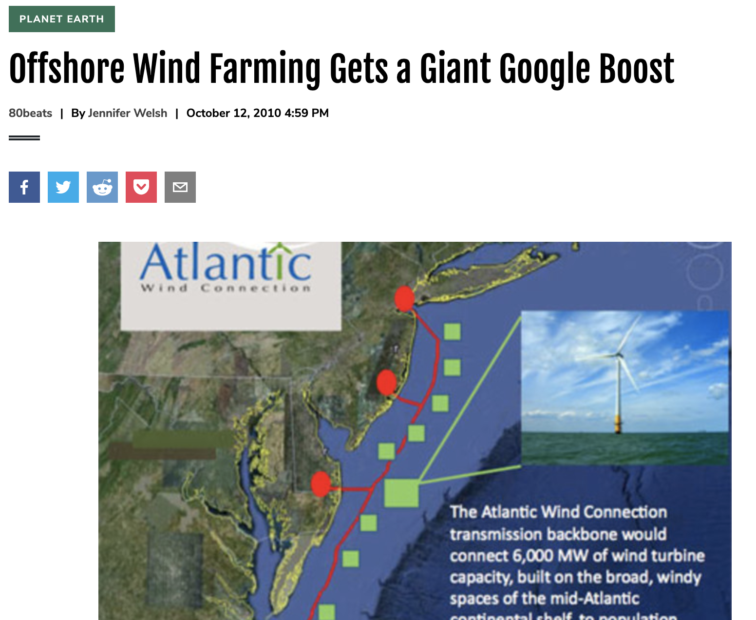 Offshore Wind Farming Gets a Giant Google Boost