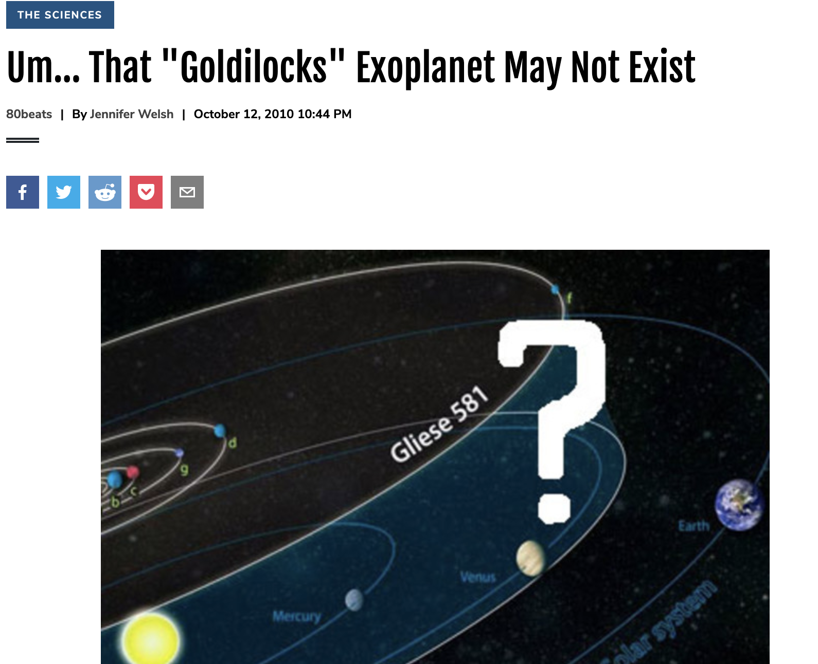 Um… That “Goldilocks” Exoplanet May Not Exist