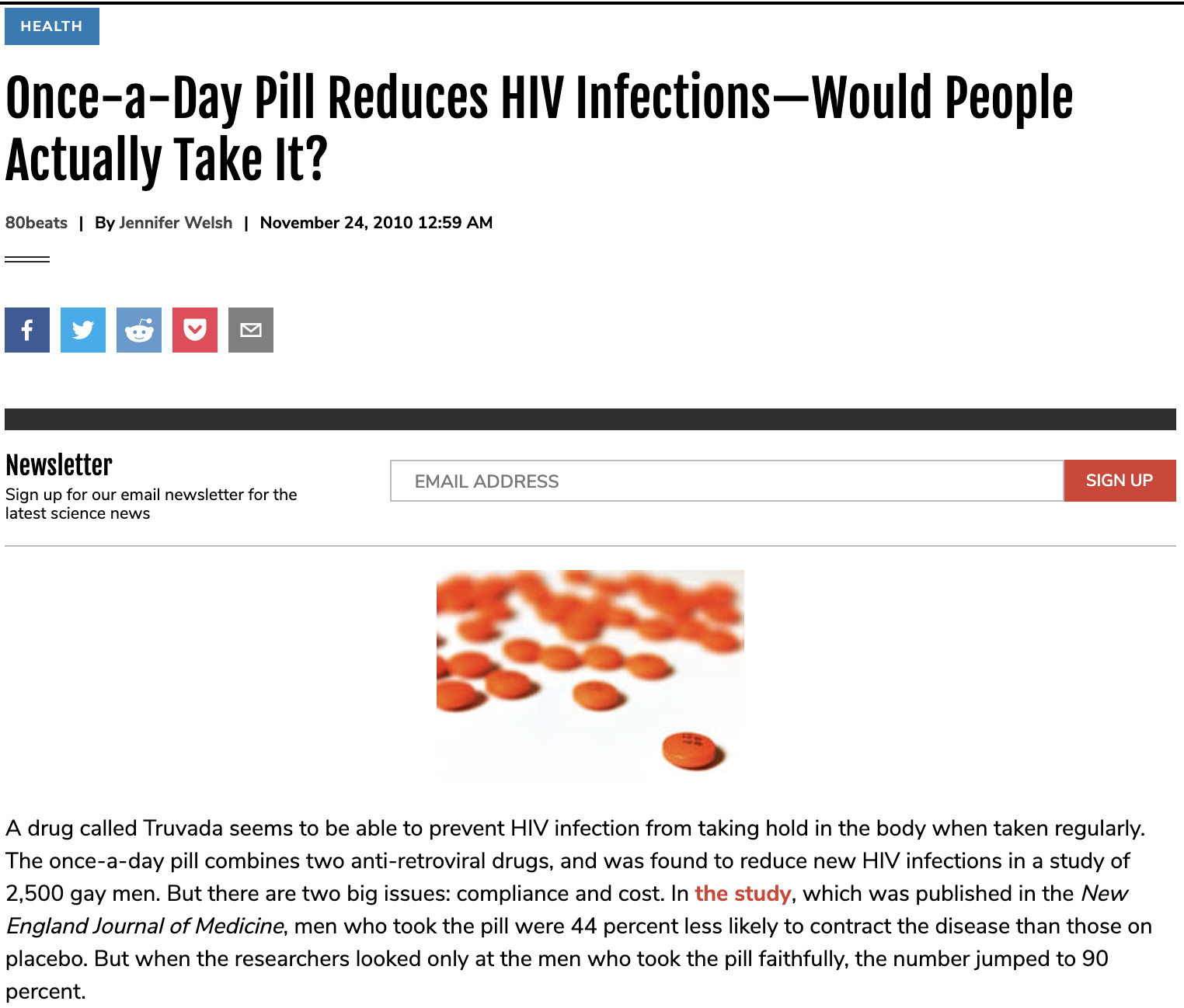 Once-a-Day Pill Reduces HIV Infections—Would People Actually Take It?